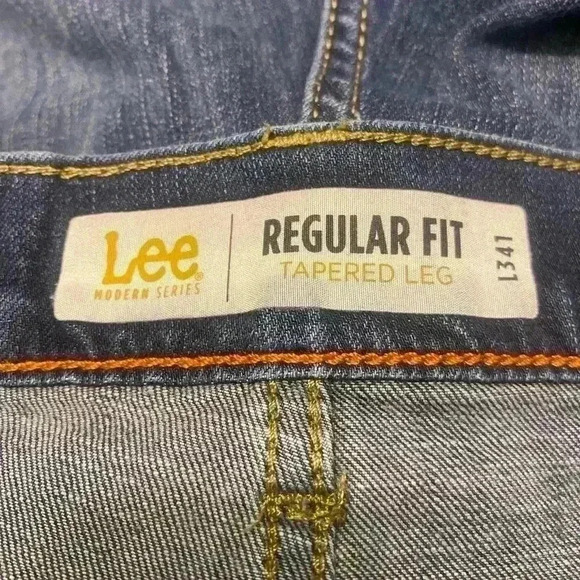 Mens Lee Regular Fit Tapered Leg denim jeans size 40 x 30 - Picture 11 of 12
